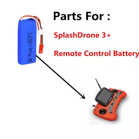 7.4v 900mAh 6.66wh 25c Battery For : SwellPro SplashDrone 3+ Remote Control Battery
