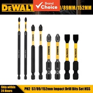 DEWALT PH2 SL8 DT7800T 57/89/152mm Impact Drill Bits Set HSS Excavate Hole Carpentry Professional Po