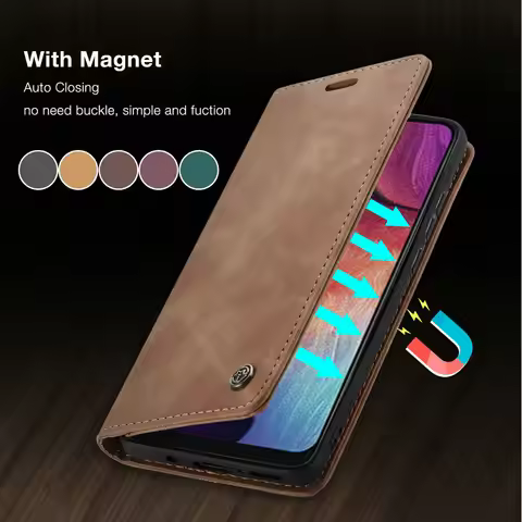 CaseMe Case For Samsung A55 A35 A52 S A53 A51 A33 Retro Magnet Phone Wallet Stand Flip Leather Cover