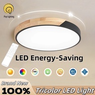 LED Tricolor Ceiling light bedroom ceiling lights Room light ceiling light Modern ceiling lamp