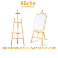 KUCHE 1.5m Wooden Easel Advertising Easel Exhibition Stand Art Easel Wooden Easel Wooden Billboard W