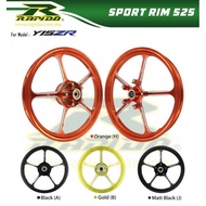 Rapido 525 Sport Rim Yamaha Y15zr Y15 Model 525 Size 1.60x17 / 1.85x17 Front Disc 4 Hole FD4H RIM 52