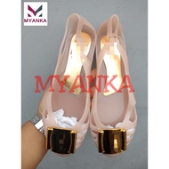 Myanka jelly shoes Flat Gold