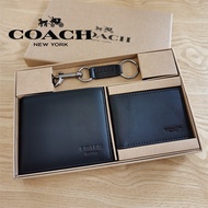 New 2024 for men double fold short wallet leather bag Official Store genuine product 74974 Size: 11x