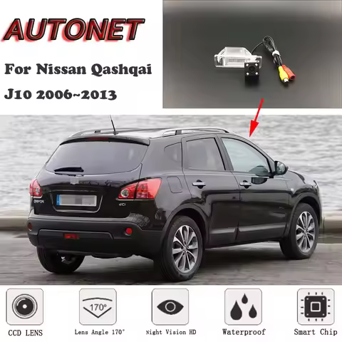 AUTONET HD Night Vision Backup Rear View camera For Nissan Qashqai J10 2006~2013 CCD/Parking Camera/