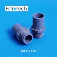 1" External Thread Socket x 3/ Socket 4" Aw Rucika