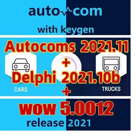 Auto2021.11com + 2021.10b phi + wow 5.0012 with keygen Software DS 150 OBD2 Diagnostic tool Compatib