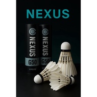 NEXUS Shuttlecock Model G50 (2 Tubes) Genuine Goose Feather Badminton