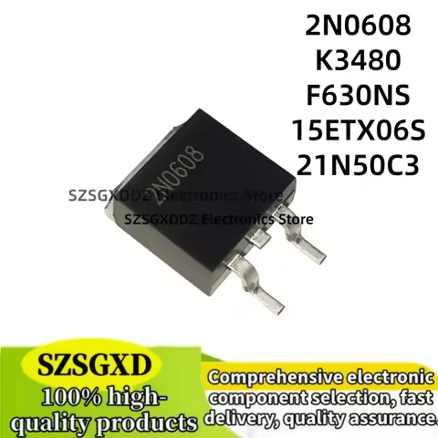 5-10pcs new quality 2N0608 IPB80N06S2-08 15ETX06S TO-263 IRF630NS F630NS K3480 2SK3480 SPB21N50C3 21