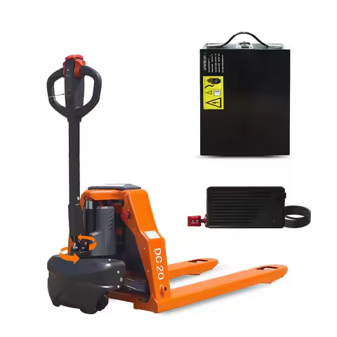 (US Stock) Spiderway Electric Pallet Jack, Lithium Battery Truck Fully Powered Handling Jacks 4400 l