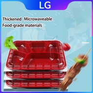 Ricebox Bento Disposable Box 3 And 4division Microwavable Food Container Thickened With lid