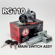 SUZUKI RG110 MAIN SWITCH ASSY (TAG) IGNITION SWITCH KEY LOCK STARTER SWITCH SEAT LOCK SWITCH RG 110