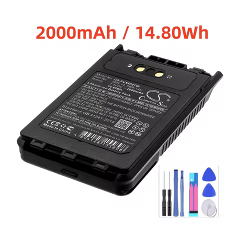 Cameron Sino 2000mAh Two-Way Radio Battery SBR-14,SBR-14Li,FNB-102LI for YAESU,FT-1DR,FT-2DR,FT-3D,F
