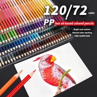48/72/120/160/180/260 Professional Oil Color Pencil Soft Wood Colored Pencil Watercolor Drawing Penc