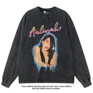 VEGA88 *Aaliyah* Kaos oversize longsleeve | t-shirt oversized | kaos washed | washing | vintage tee