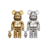 現貨在台🇹🇼Be@rbrick Bape x sorayama 空山基 金銀一套不拆售