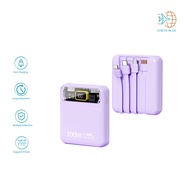 10-100W Super Fast Charging Powerbank With Cable Charging Treasure Compact Portable Mini Sharing Mobile Power