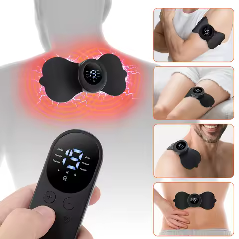EMS Pulse Neck Massage Electric Massager Cervical Back Muscle Pain Relief Tool Pulse Muscle Stimulat