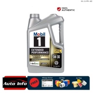 120766 Mobil 1™ Extended Performance SAE 5W30 fully synthetic engine oil (4.73L) protects for 20k mi