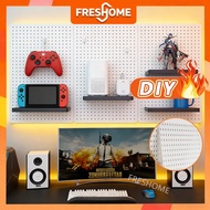 Pegboard Organizer Accessories Set – Wall Hanging Storage Rack & Shelves for Kitchen, Garage, Room