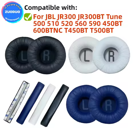 For JBL JR300 JR300BT Tune 500 520 560 590 450BT 600BTNC T450BT T500BT Headphone Cushion Headset Foa