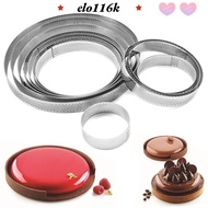 ELOK Cake Mold Perforated French Dessert Mousse Stainless Steel Circle Mould