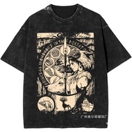 2025 NEW Princess Mononokes Accessories Washed T Shirt Streetwear Hip 5DOX