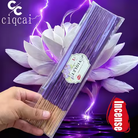 Violet-Scented Natural Incense Sticks, 25.5cm Extended Version, High-Quality Handmade Incense Sticks