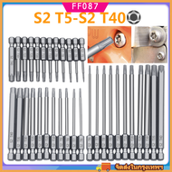 11 /12 Torx ชุดดอกสว่านกลวง50/75/100มม. T5-T40ชุดหัวไขควงดอกไขควง