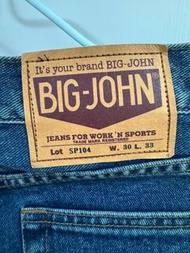 BIG-JOHN 牛仔褲👖只洗過水size唔啱