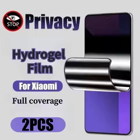 2Pack Anti-spy Hydrogel Film for Xiaomi Pcoc F7 Ultra F7 Pro F5 F6 X7 Pro M7 Pro M6 Plus M5 Anti-pee