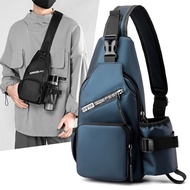 Cross-Border New Style Men's Bag Cross-Border Chest Bag Can Hold Water Bottle Casual One-Shoulder Ch
