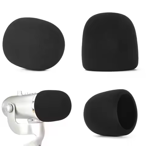 Replacement Mic Windscreen Cover Flocked Sponge Foam Windproof Microphone Cover for Blue Yeti, Yeti 