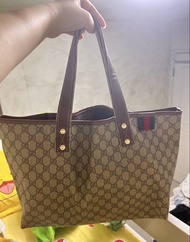 誠心可議❣️100%正品 Gucci 古馳 經典款tote bag 大托特包手提包 男女通用 男友女友禮物