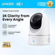 ANKER eufy Security Indoor Cam E220 2K Pan Tilt WiFi Camera Human Pet AI Detection Motion Tracking