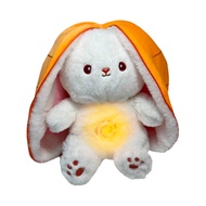 deveodo Plush Rabbit Toy Baby Bunny Toy Musical Rabbit Plush Toy with Soothing Light Music Perfect G