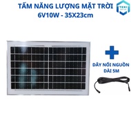 TẤM PIN NĂNG LƯỢNG MẶT TRỜI MONO 6V 10W 35x23cm - TEKI