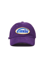 韓國 EMIS WAPPEN BALL CAP 韓製 橢圓刺繡棒球帽 紫色PURPLE