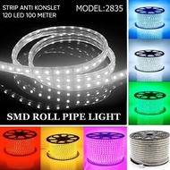 PAKET 1 ROLL LAMPU LED STRIP ANTI KONSLET 7 WARNA 120L 100 METER/ LED STRIP / LAMPU DEKORASI