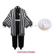 Demon Slayer Iguro Obanai Cosplay ชุดฮาโลวีน ผู้ชาย แปลกๆกิโมโน