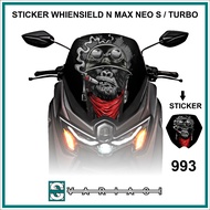 WINDSHIELD STICKER N MAX NEO S - TURBO MOTIF 993 - 1000