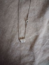 Tiffany pt950 bean diamond necklace