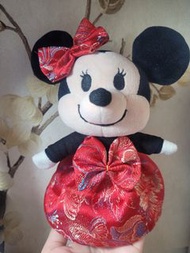 (特價包郵) 迪士尼新春新年賀年nuimos 紅色蝴蝶結小禮服 結婚公仔 膊頭公仔 和服