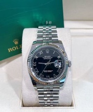 👑[現貨]🔥🔥Rolex Datejust 勞力士日誌系列 116234 黑面羅馬 18K白金狗牙圈 36mm表徑 自動機械 單錶 rolex submariner/rolex daytona/rol
