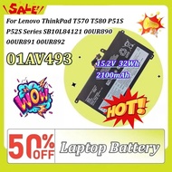 01AV493 2100mAh Laptop Battery for Lenovo ThinkPad T570 T580 P51S P52S Series SB10L84121 00UR890 00U