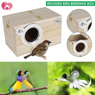 Wooden Bird Breeding Box Cage Parrot Budgie Nesting House Lovebirds Finch Aviary SHOPSKC5373