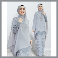 [Baju Kurung Moden] KURUNG QUEEN + CAPE (GREY)