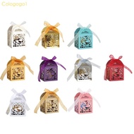 Cologogo1 100pcs  Cut Boxes Thank   Boxes Wedding Party Favor Boxes Lace Candy Boxes for Wedding Par