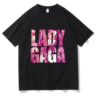 2025 T Shirt For Men Lady Gaga T-shirt Graphic Printing Cotton Tee-shirt Short Sleeve Retro Tshirt S