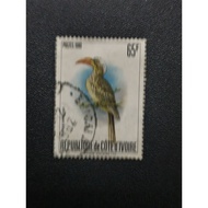 AQ019 rare Ivory Coast bird stamps 1v used